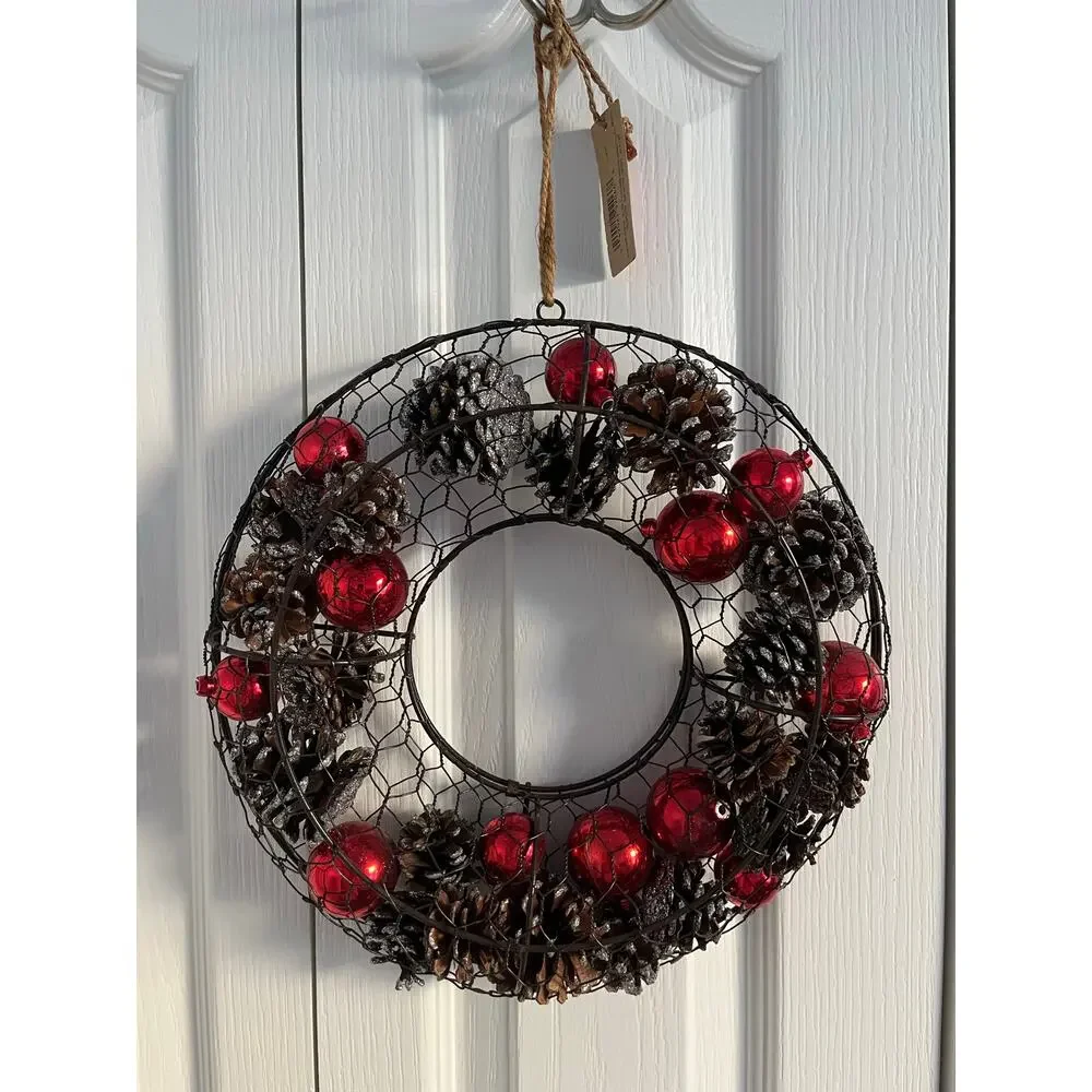 Hallmark Inspiration Metal Wreath Set 12” Interchangeable Holiday Decor Set of 2